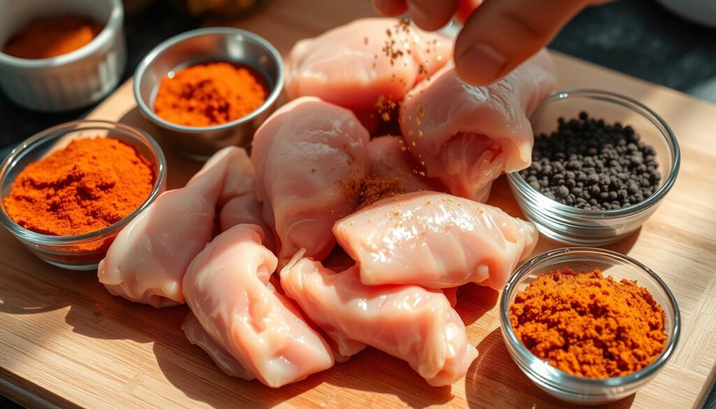 Seasoning chicken Seasoning chicken