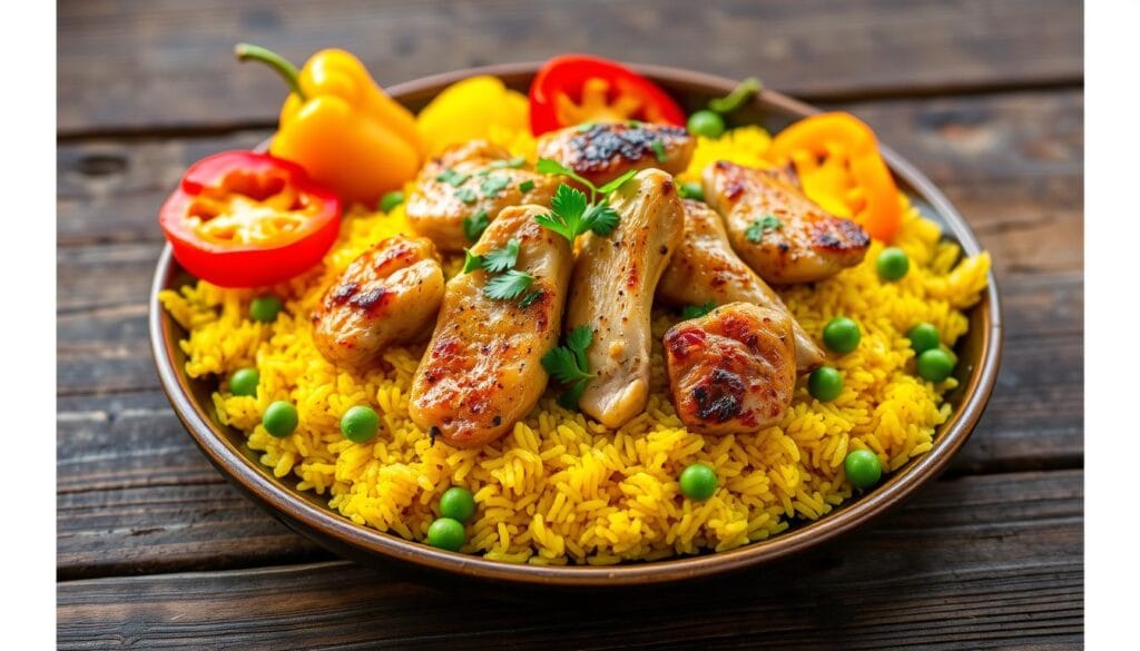 chicken and yellow rice chicken and yellow rice